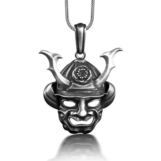 Samurai Bushi Silver Necklace