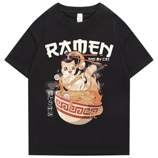 Ramen and My Cat T-Shirt