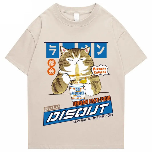 Instant Noodles Cat T-Shirt