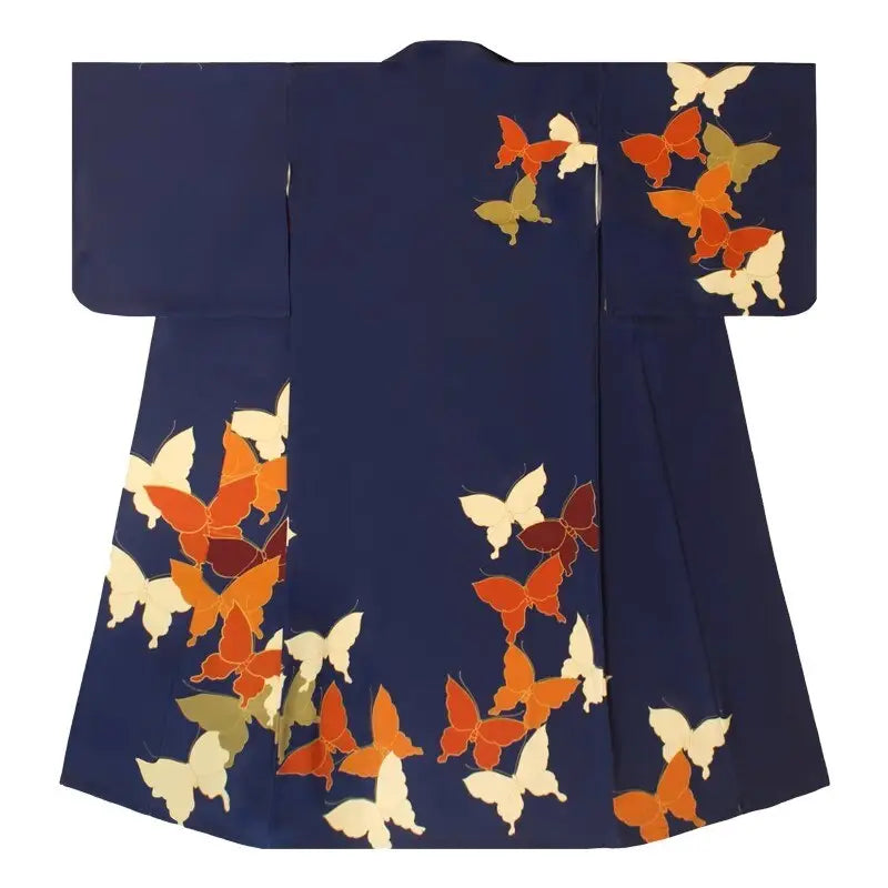 Butterfly Navy Blue Women’s Kimono